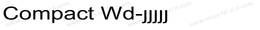 Compact Wd字体转换